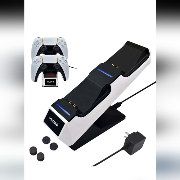 NexiGo PS5 Controller Charger with Thumb Grips - Picture 1 of 5